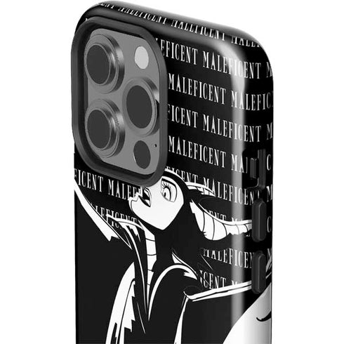 Disney Villains Maleficent Black and White iPhone 15 Pro Impact Case